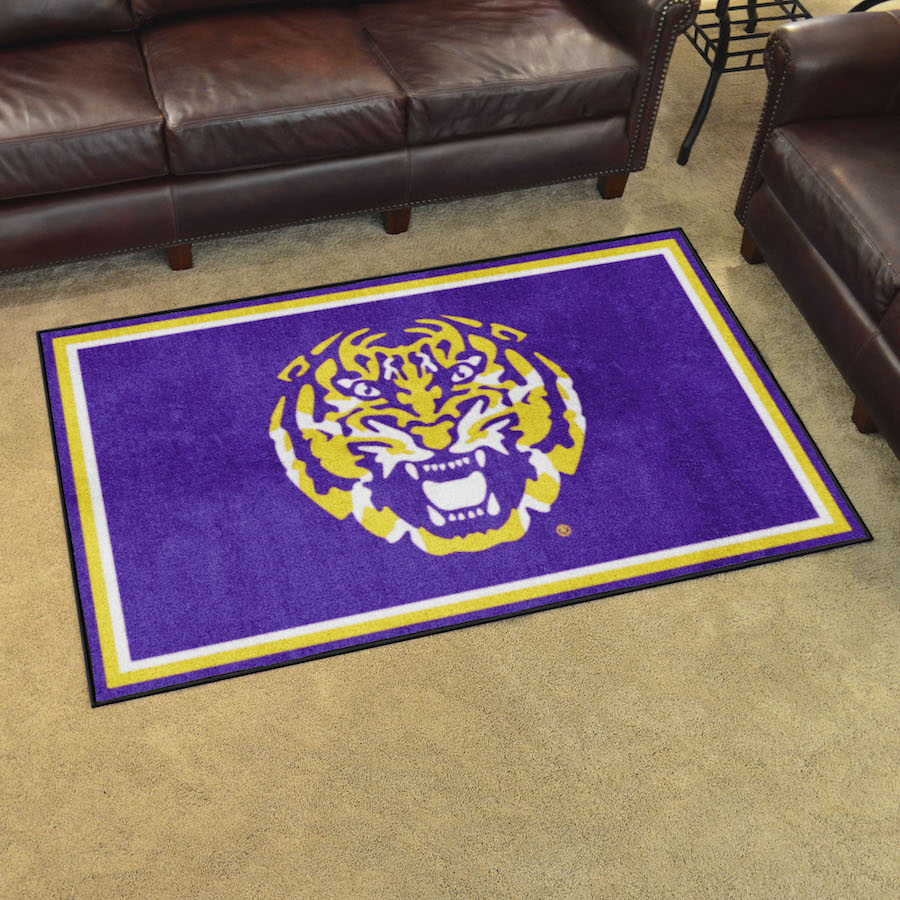 LSU Tigers ALT LOGO 4x6 Area Rug