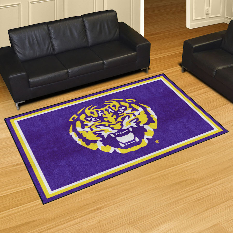 LSU Tigers ALT LOGO 5x8 Area Rug