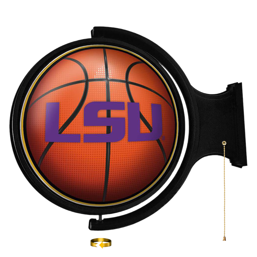 LSU Tigers LED Rotating Wall Sign ~ BASKETBALL