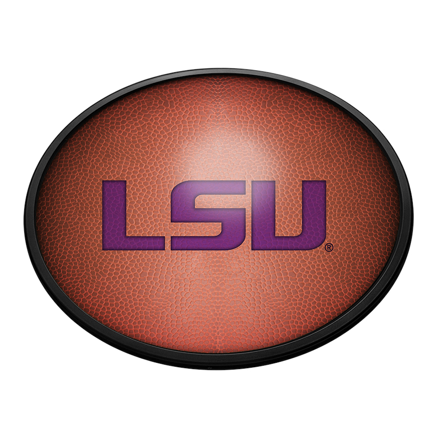 LSU Tigers PIGSKIN Slimline LED Wall Sign ~ OVAL