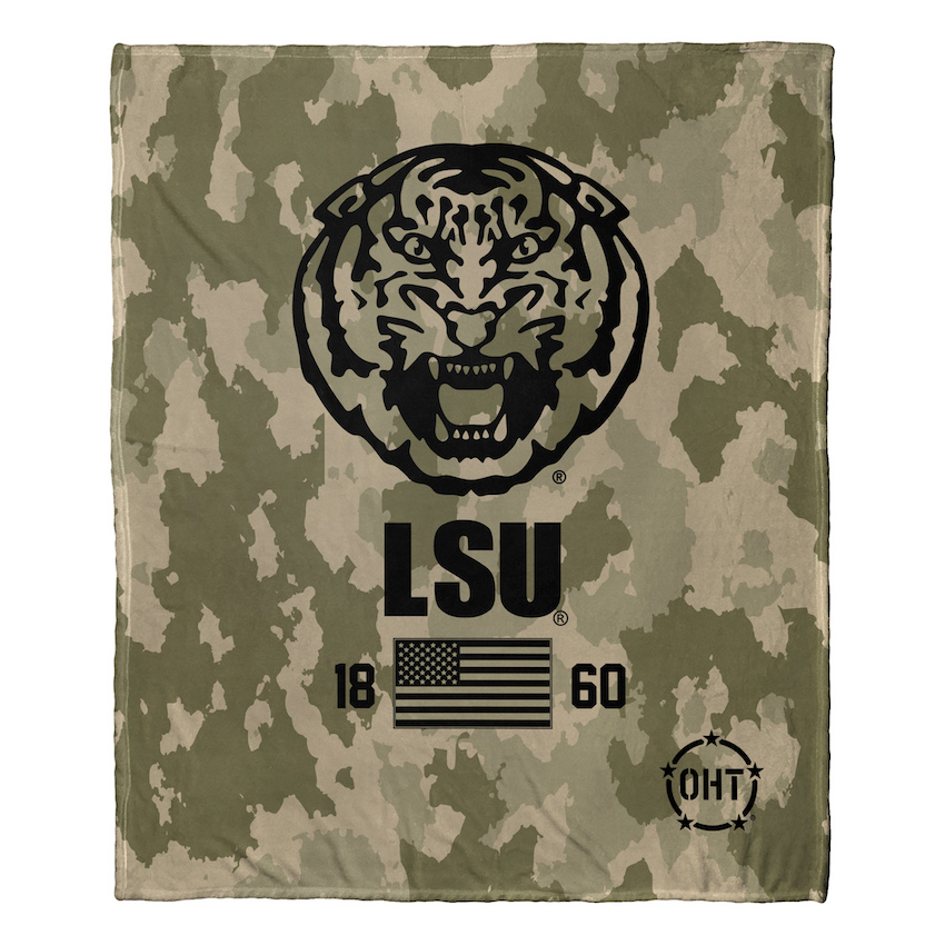 LSU Tigers OHT Special OPS Silk Touch Throw Blanket