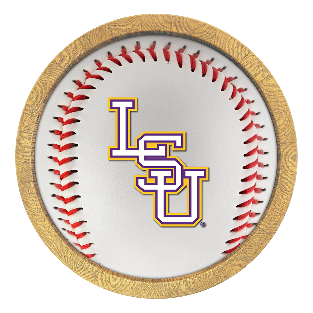 LSU Tigers Baseball FAUX Barrel Top Sign