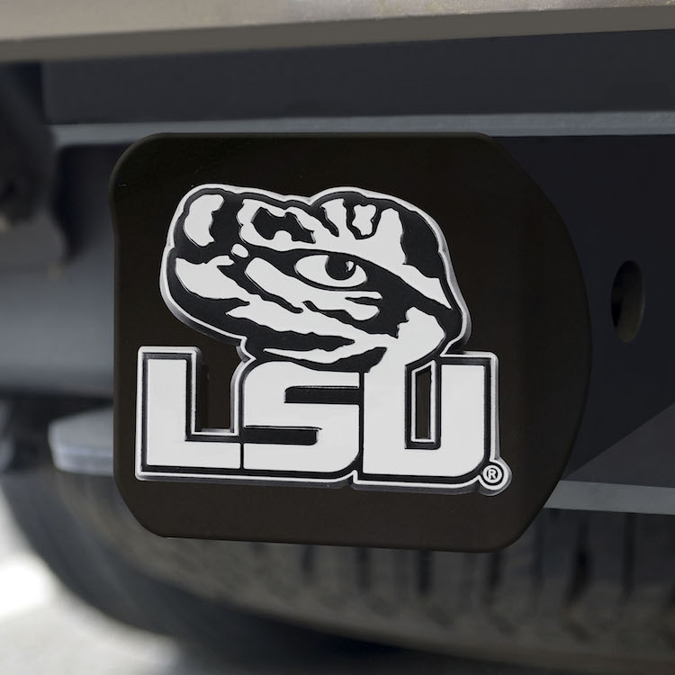 LSU Tigers BLACK Trailer Hitch Cover