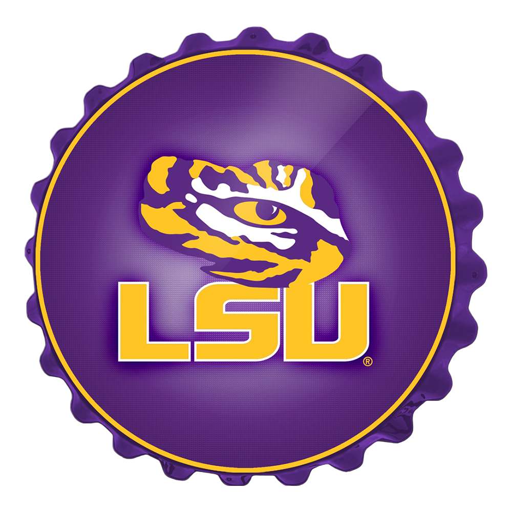 LSU Tigers Bottle Cap Wall Sign