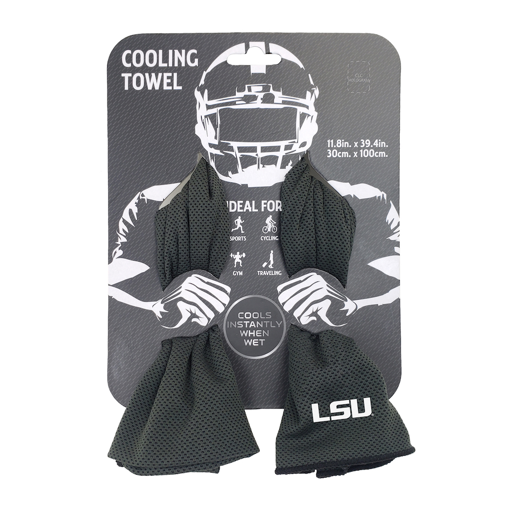 LSU Tigers Cooling Towel 12x40