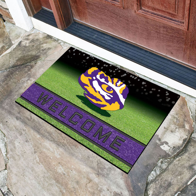 LSU Tigers Recycled Crumb Rubber Door Mat