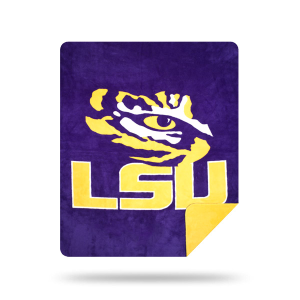 LSU Tigers DENALI Silver Knit Throw