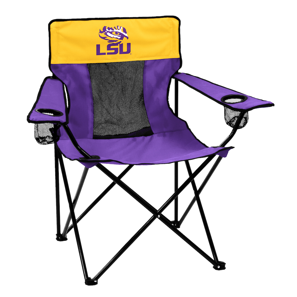 LSU Tigers ELITE logo folding camp style chair