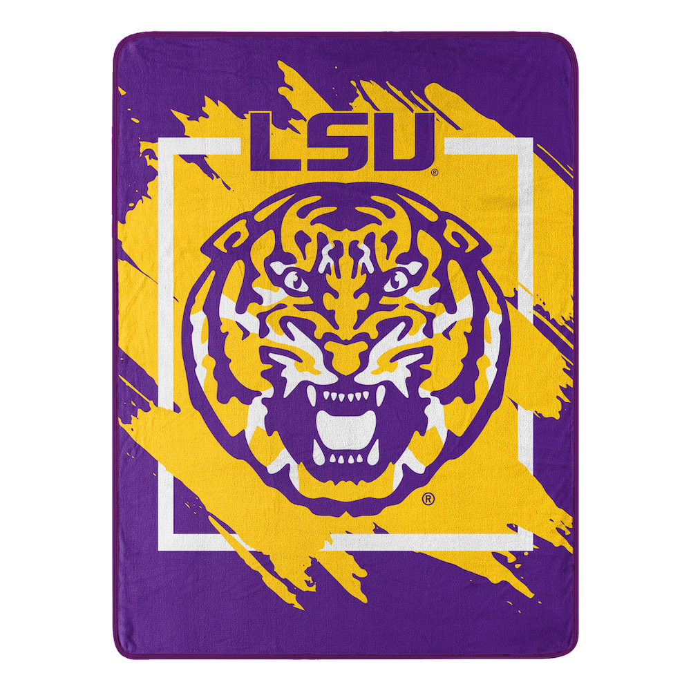 LSU Tigers Micro Raschel 50 x 60 Team Blanket