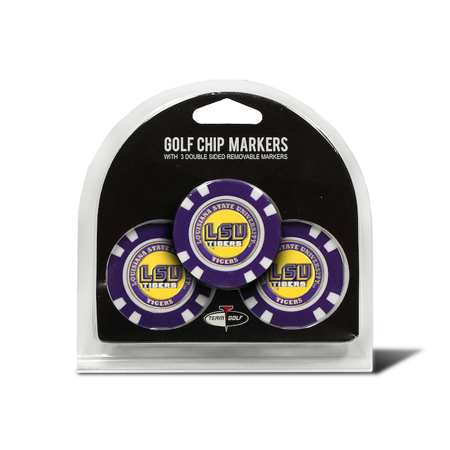 LSU Tigers 3 Pack Golf Chips