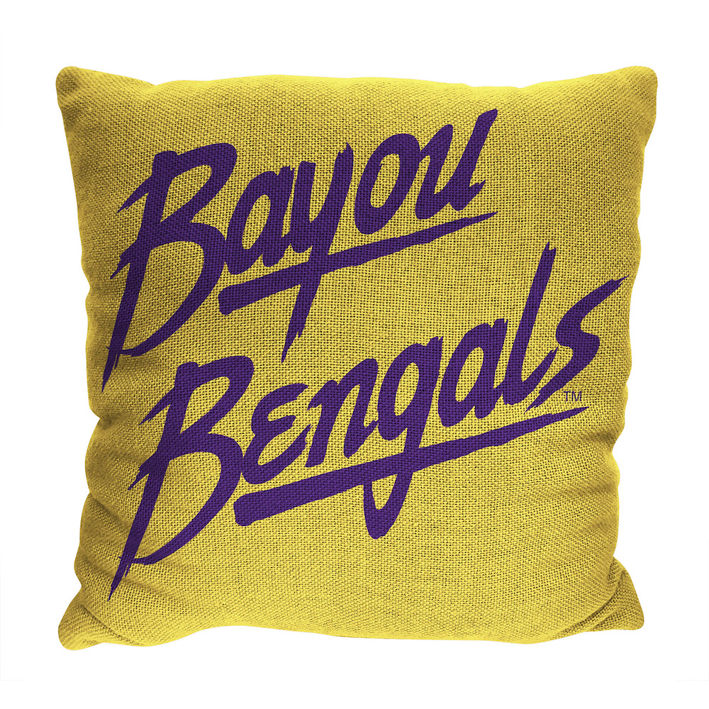 LSU Tigers Double Sided INVERT Woven Pillow