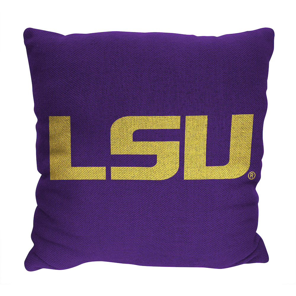 LSU Tigers Double Sided INVERT Woven Pillow