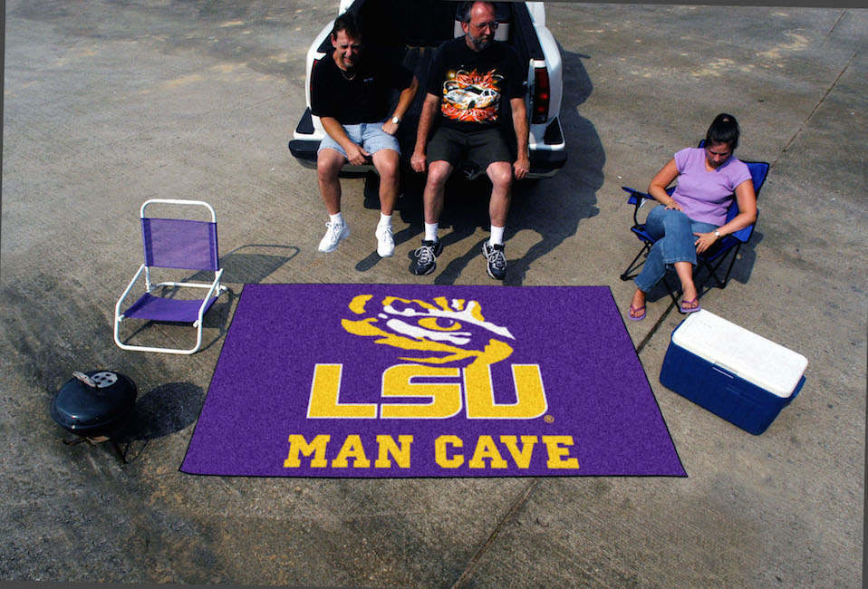 LSU Tigers UTILI-MAT 60 x 96 MAN CAVE Rug