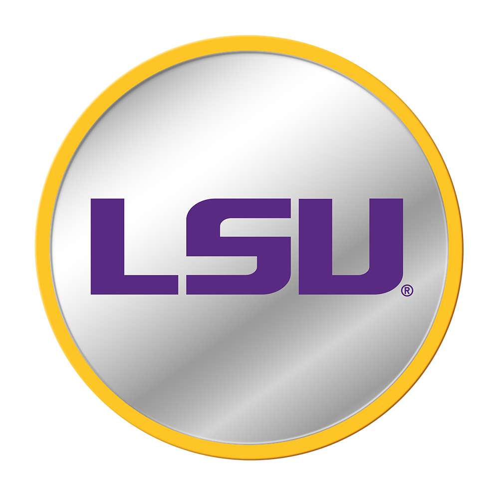 LSU Tigers Modern Disc Mirrored Wall Sign