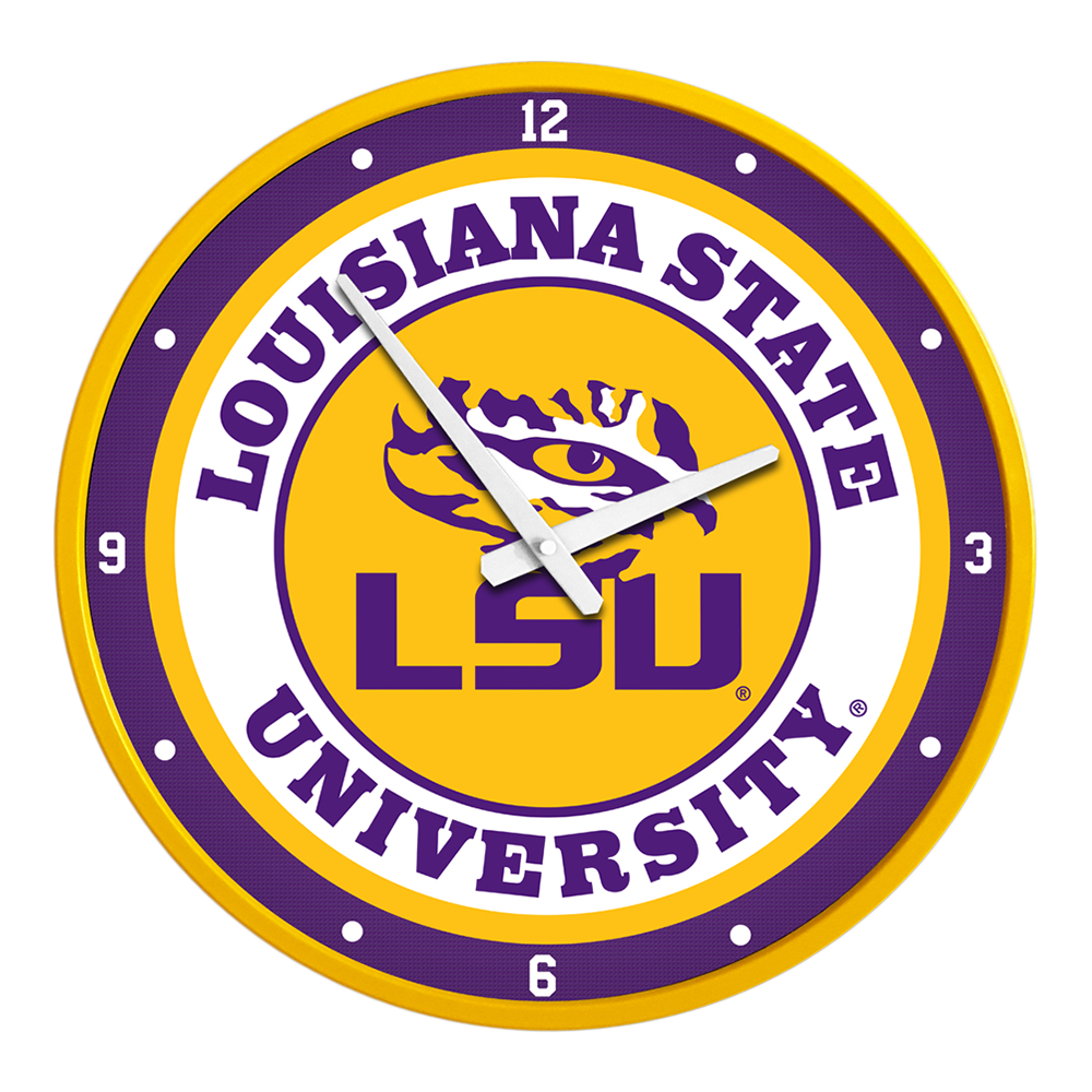 LSU Tigers Modern Disc Wall Clock