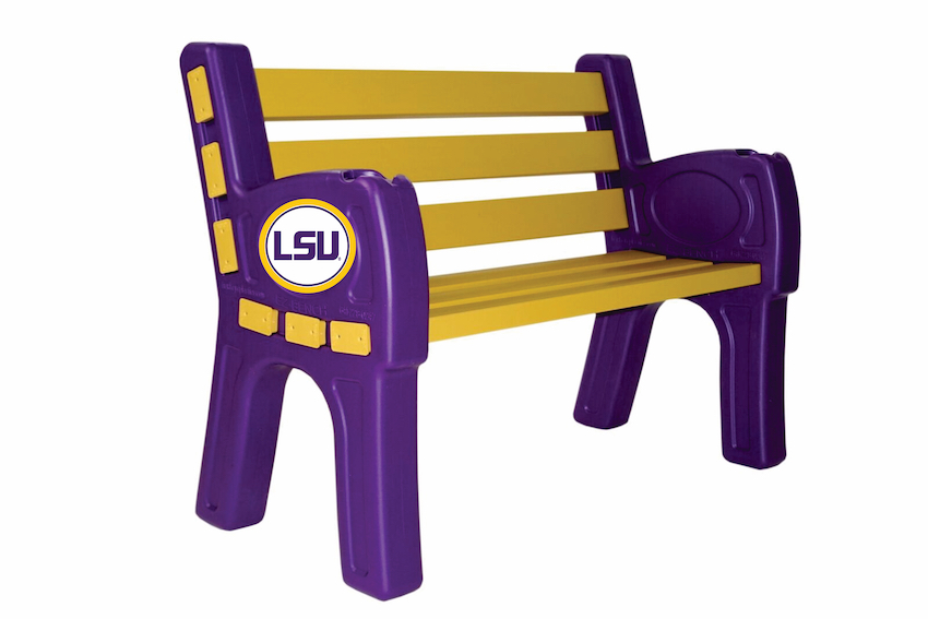 LSU Tigers Park Bench