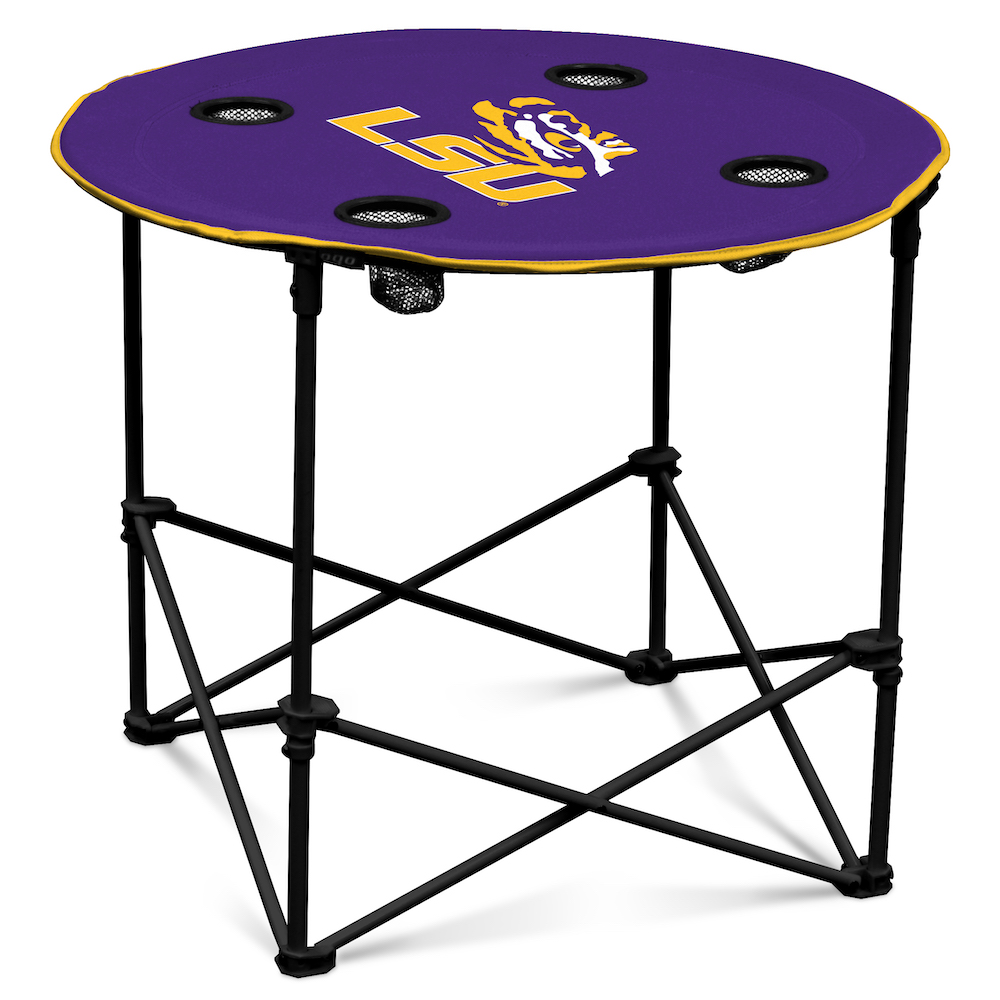LSU Tigers Round Tailgate Table