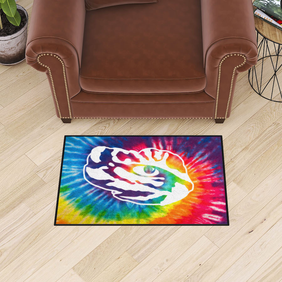 LSU Tigers TIE-DIE 20 x 30 Starter Floor Mat