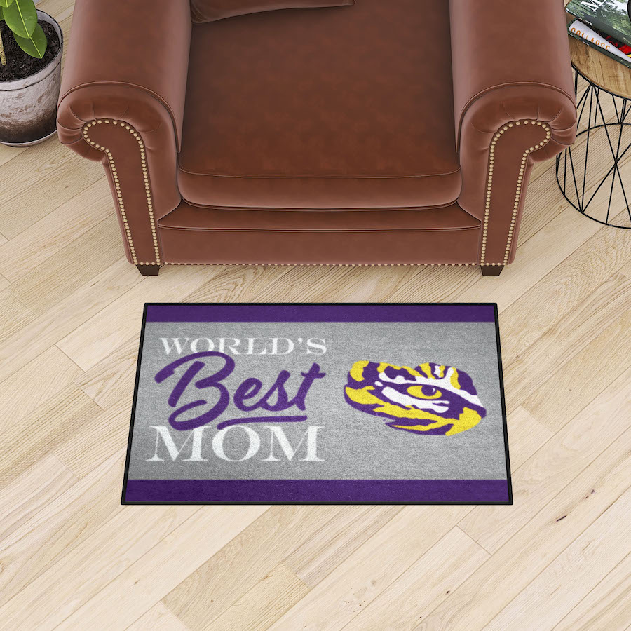 LSU Tigers 20 x 30 WORLDS BEST MOM Floor Mat