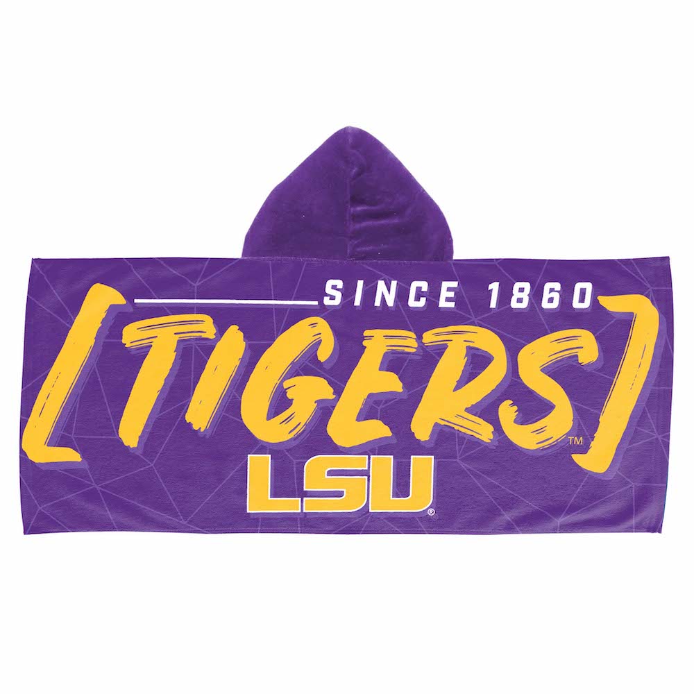 LSU Tigers Youth Hooded Beach Towel