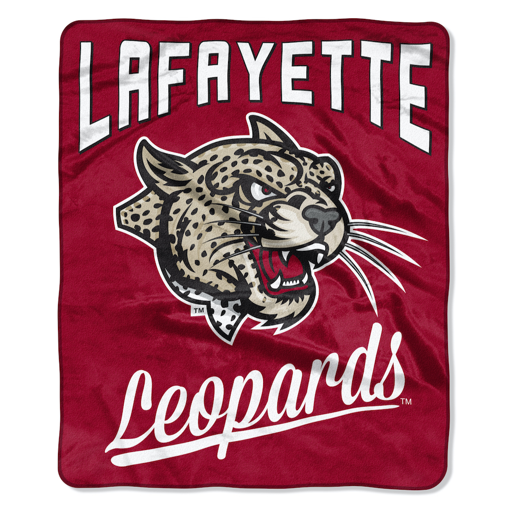 Lafayette Leopards Plush Fleece Raschel Blanket 50 x 60