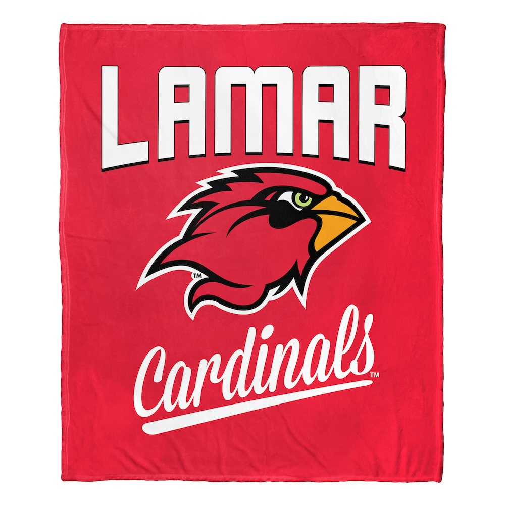 Lamar Cardinals ALUMNI Silk Touch Throw Blanket 50 x 60 inch