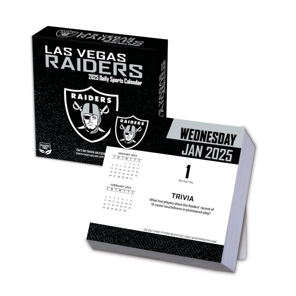 Las Vegas Raiders 2025 NFL Page-A-Day Box Calendar