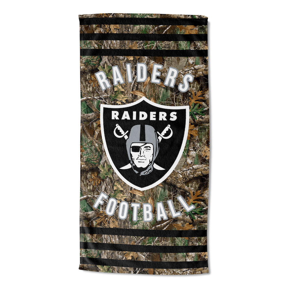 Las Vegas Raiders Real Tree Camo 30x60 Beach Towel