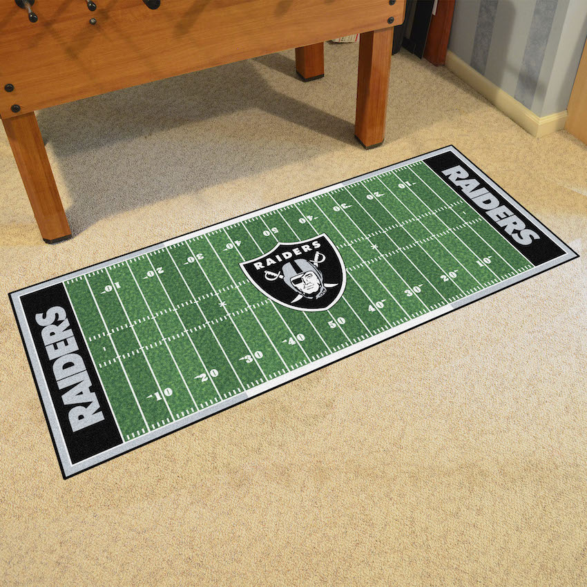Las Vegas Raiders 30 x 72 Football Field Carpet Runner