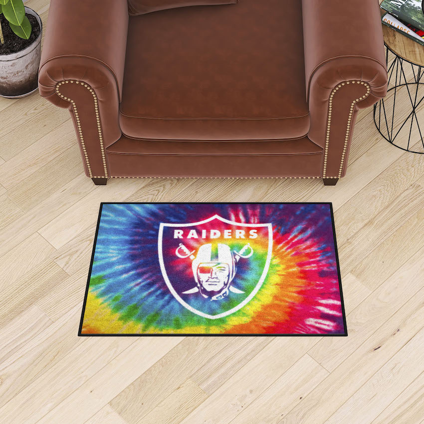 Las Vegas Raiders TIE-DIE 20 x 30 Starter Floor Mat