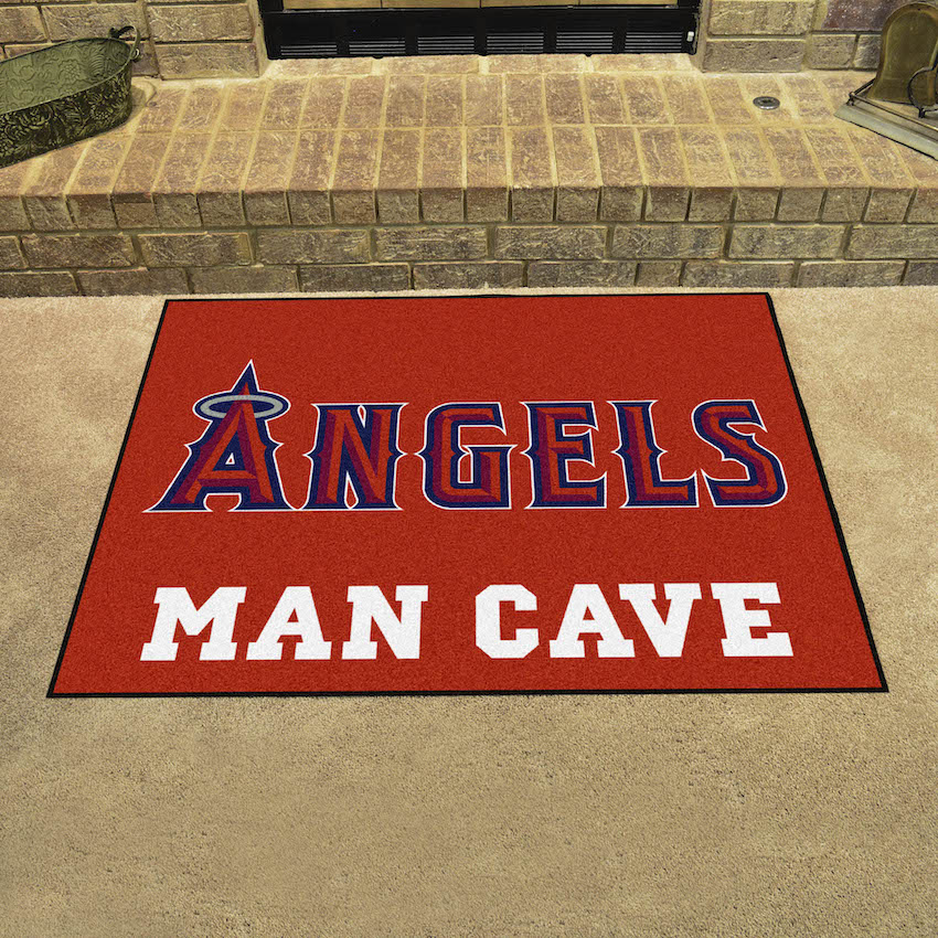 Los Angeles Angels ALT LOGO ALL STAR 34 x 45 MAN CAVE Floor Mat