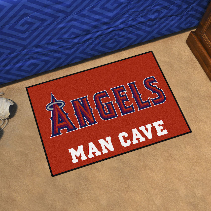 Los Angeles Angels ALT LOGO MAN CAVE 20 x 30 STARTER Floor Mat