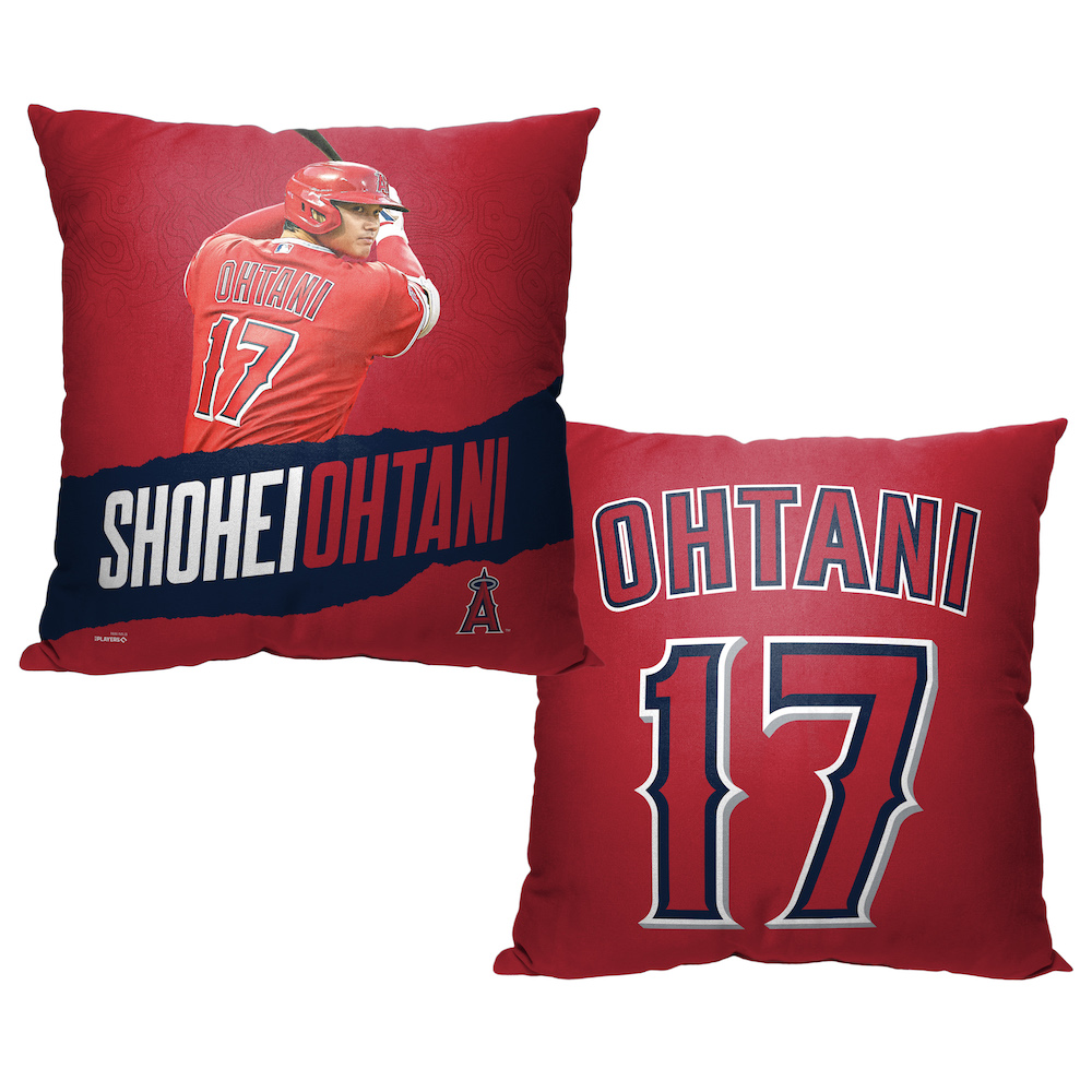 Los Angeles Angels Shohei Ohtani Decorative Throw Pillow 18 x 18 inch