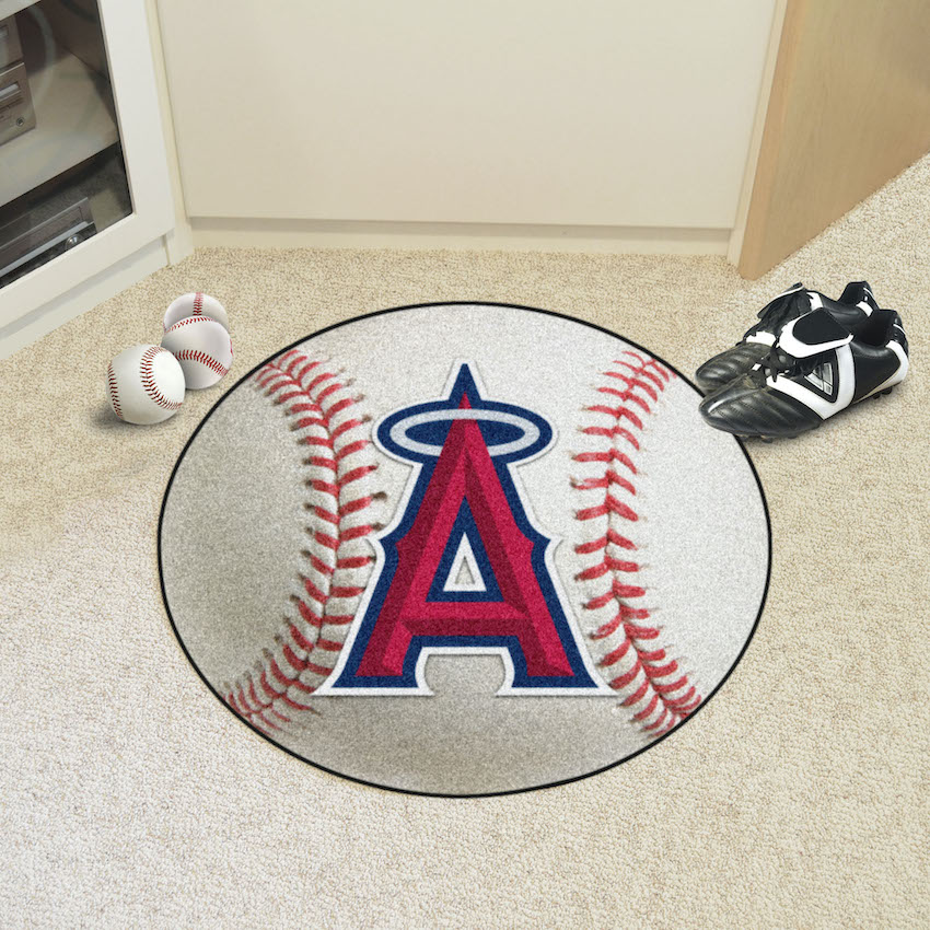 Los Angeles Angels Round Baseball Mat