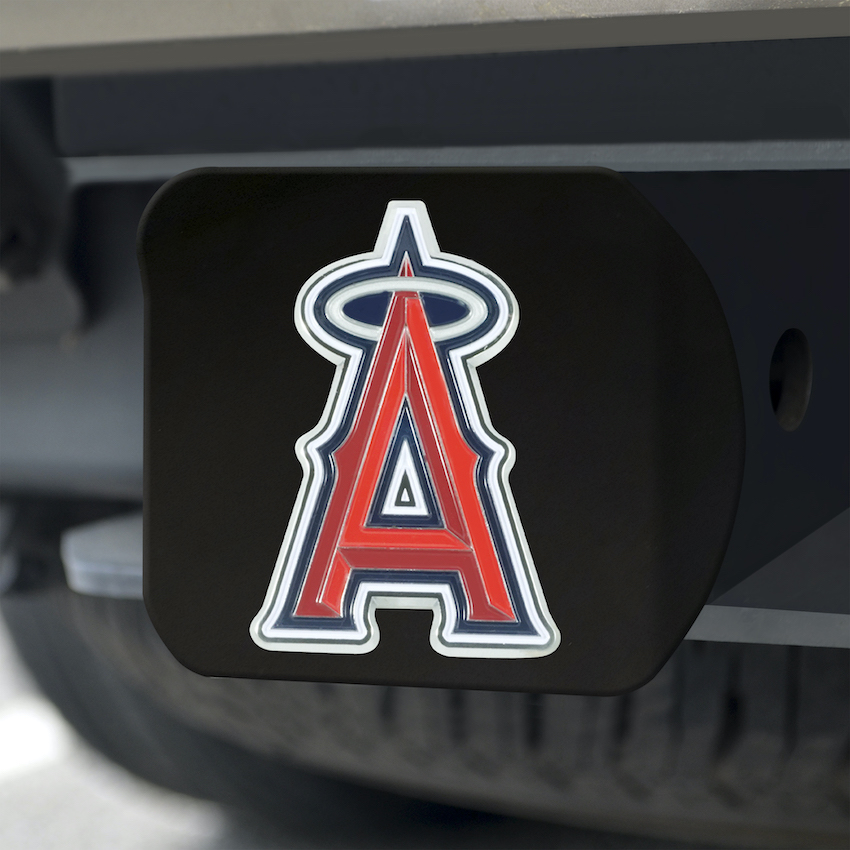 Los Angeles Angels Black and Color Trailer Hitch Cover