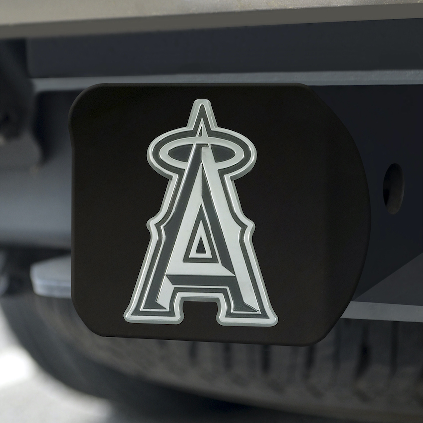 Los Angeles Angels BLACK Trailer Hitch Cover