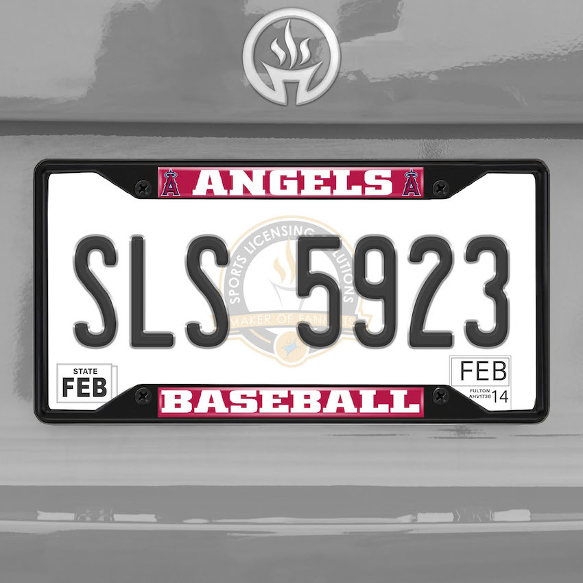 Los Angeles Angels Black License Plate Frame