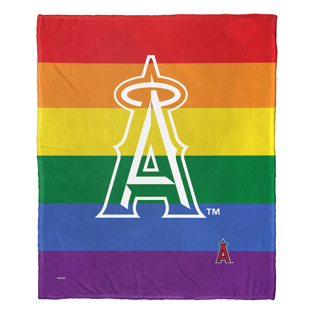 Los Angeles Angels CELEBRATE Silk Touch Throw Blanket 50 x 60 inch