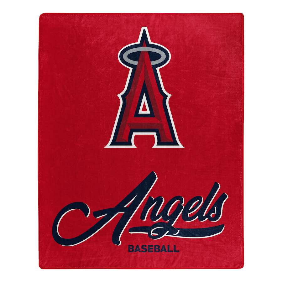 Los Angeles Angels Plush Fleece Raschel Blanket 50 x 60