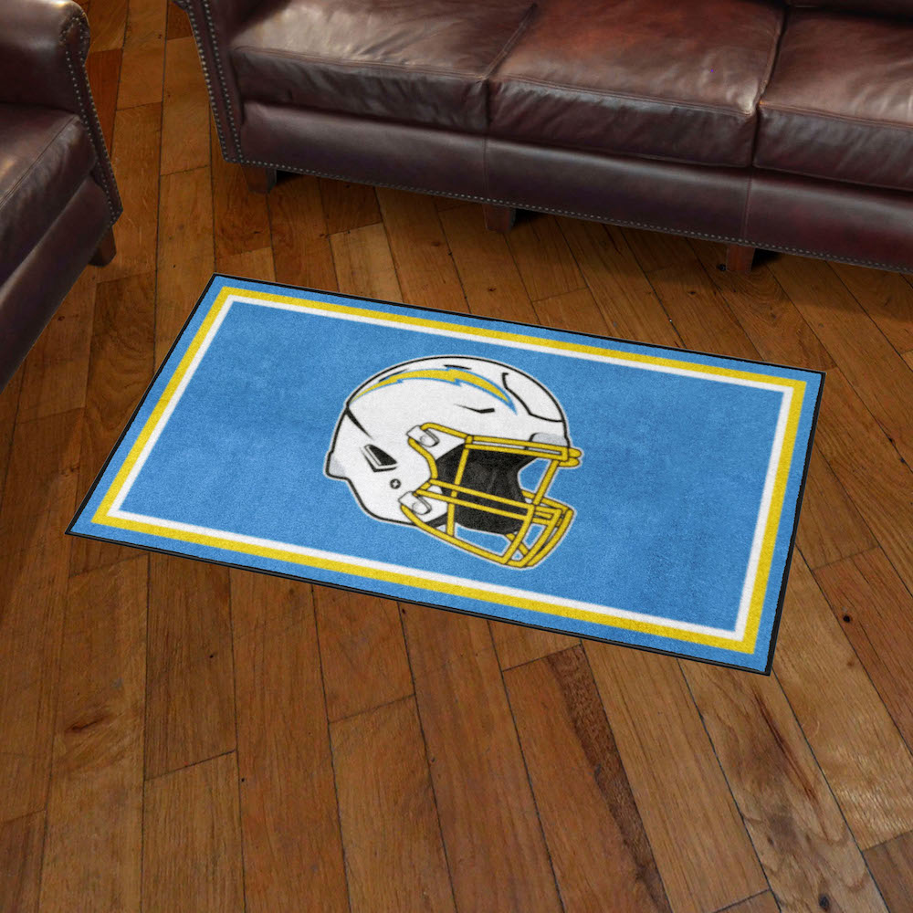 Los Angeles Chargers 3x5 Area Rug - Helmet Logo