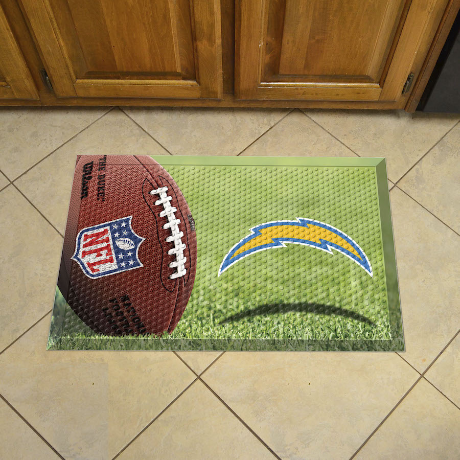 Los Angeles Chargers Ball Style SCRAPER Door Mat