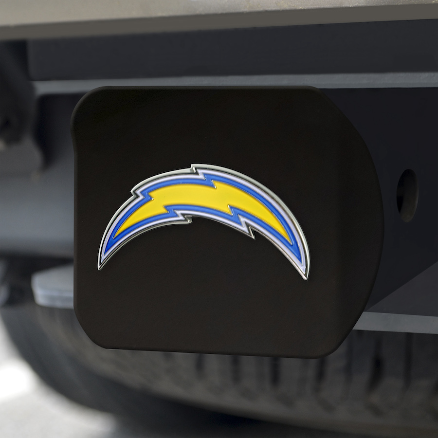 Los Angeles Chargers Black and Color Trailer Hitch Cover