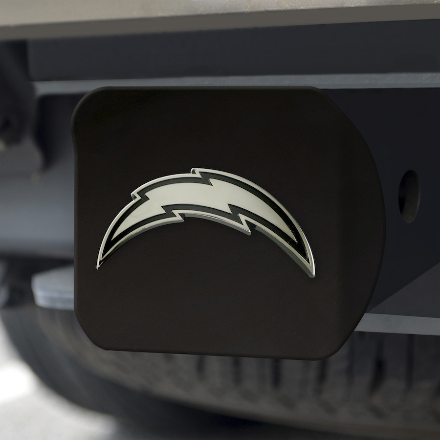 Los Angeles Chargers BLACK Trailer Hitch Cover