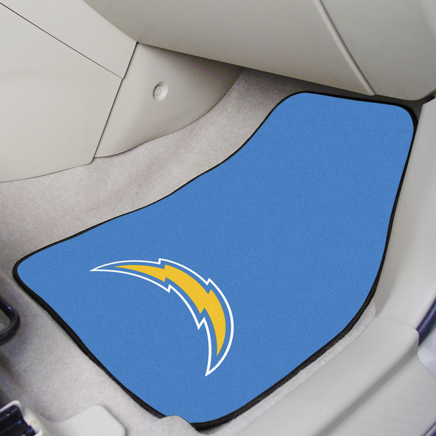 Los Angeles Chargers Car Floor Mats 18 x 27 Carpeted-Pair