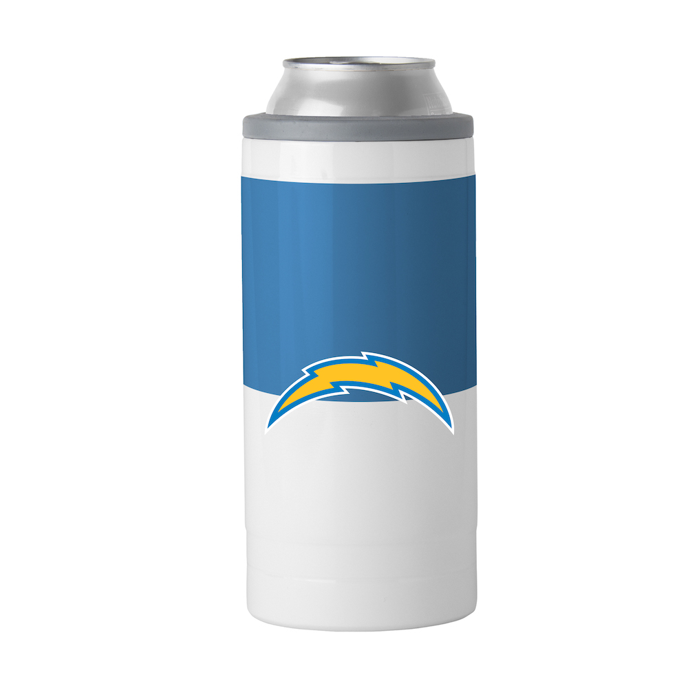 Los Angeles Chargers Colorblock 12 oz. Slim Can Coolie