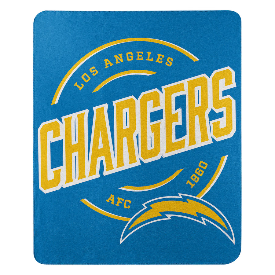 Los Angeles Chargers Fleece Throw Blanket 50 x 60