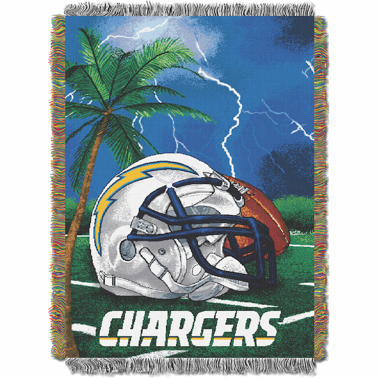 Los Angeles Chargers Home Field Advantage Series Tapestry Blanket 48 x 60