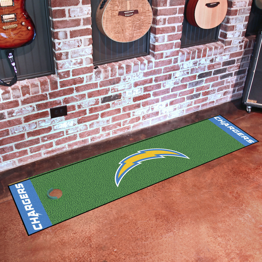 Los Angeles Chargers Putting Green Mat 18 x 72