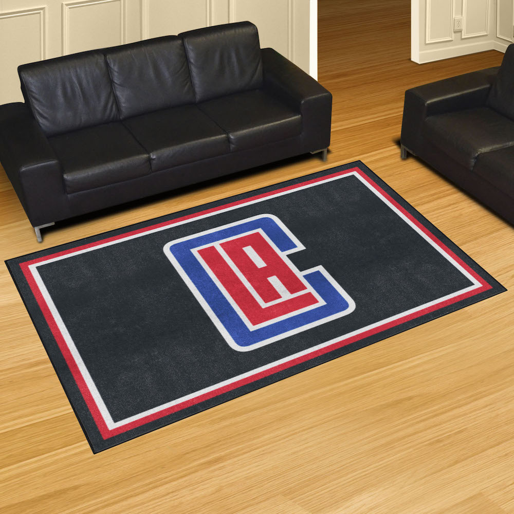 Los Angeles Clippers 5x8 Area Rug - 2nd Logo