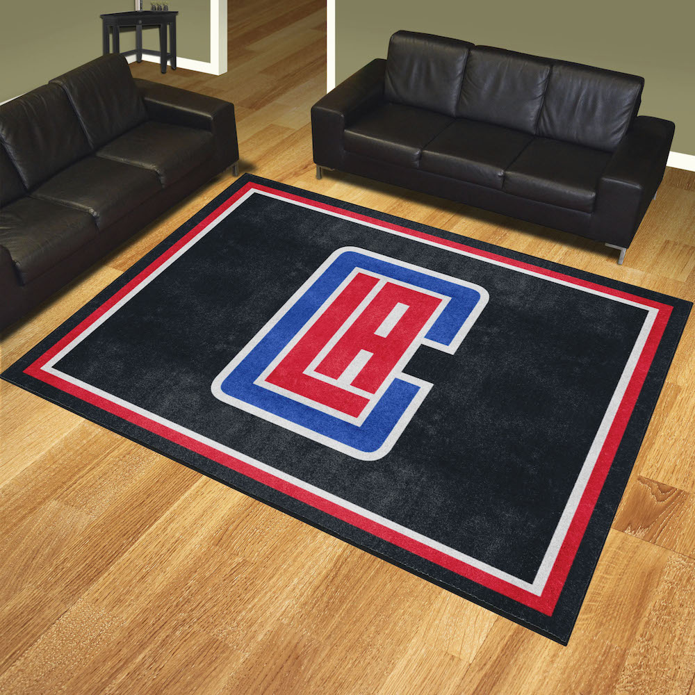 Los Angeles Clippers Ultra Plush 8x10 Area Rug - 2nd Logo